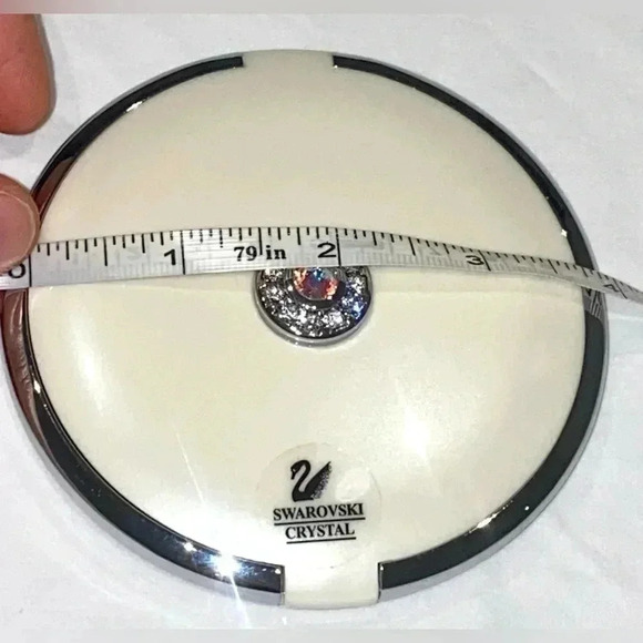 🦢 SWAROVSKI  CRYSTAL 🦢 Pocket Mirror 🦢 - Picture 6 of 6